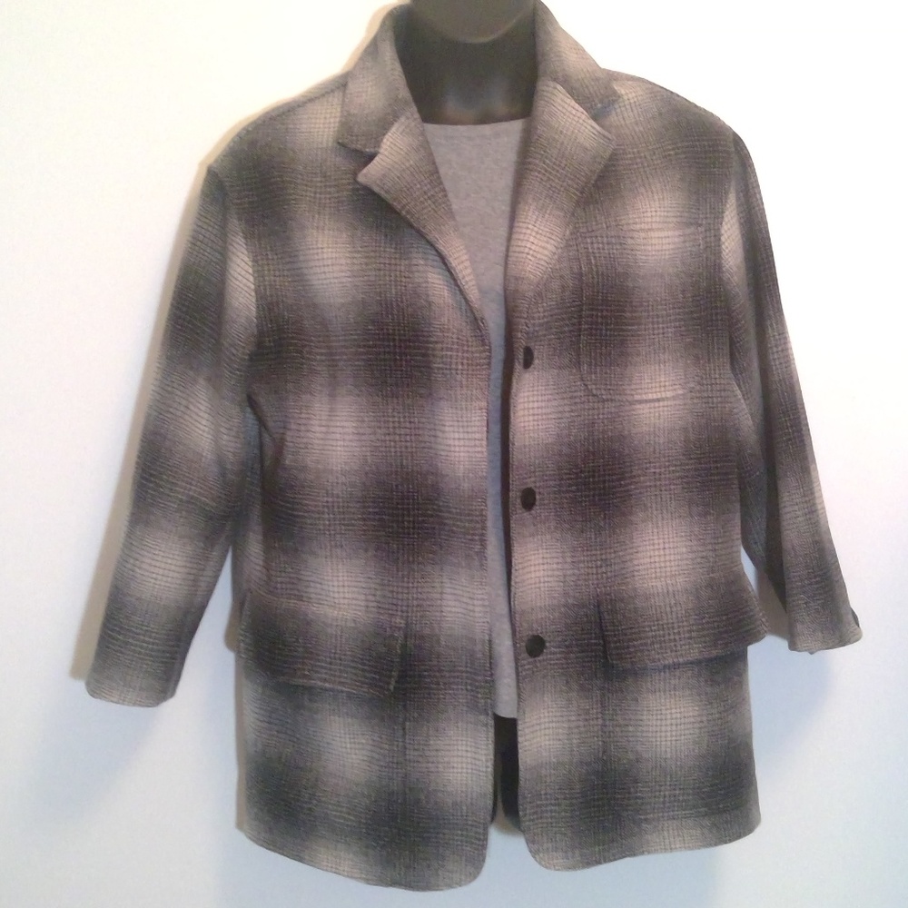 Liz & Co. Plaid Jacket